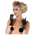 LATEX - Short, Unisex Gloves (Black) - M
