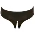 LATEX - Open-Crotch Women's Panties - Black (S-L)