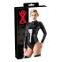 Latex Long-Sleeve Women's Bodysuit (Black)