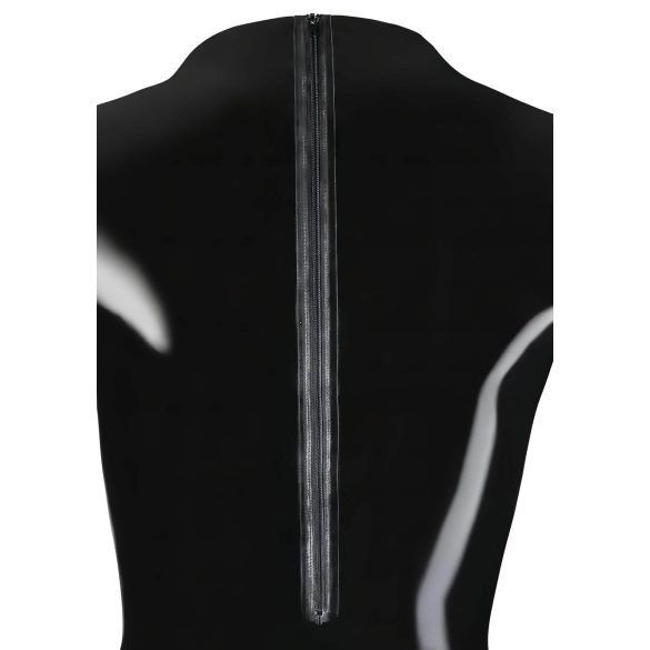 Latex Long-Sleeve Women's Bodysuit (Black)
