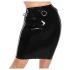 LATEX - Black Midi Skirt