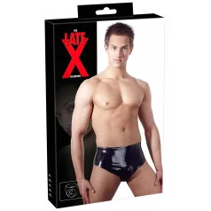   Late X men's briefs with internal tapered anal dildo (black) - M