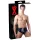 LATEX - Men's Black Conical Anal Plug Briefs - M