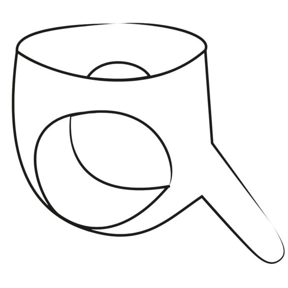 LATEX - Black Strap-On with Dildo (S-L)