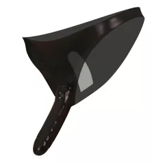 Latex knickers with external and internal dildo (black, S-L)