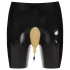 LATEX - latex incontinence pants with drain opening (black)