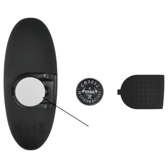 Mrow - Glow-in-the-Dark Radio-Controlled Anal Vibrator (Black)