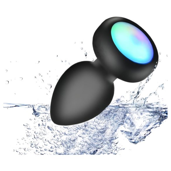 Mrow - Glow-in-the-Dark Radio-Controlled Anal Vibrator (Black)