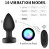 Mrow - Glow-in-the-Dark Radio-Controlled Anal Vibrator (Black)