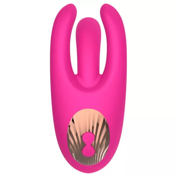 Mrow - Rechargeable 3-Prong Clitoral Vibrator (Pink)