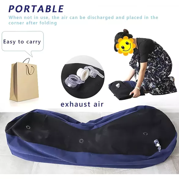 Magic Pillow - Inflatable Love Sofa - Large (Blue)