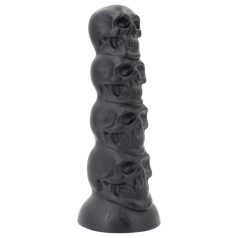 Topped Monster - skull dildo - 22 cm (black)