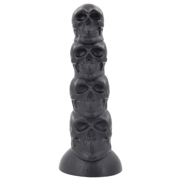 Topped Monster - skull dildo - 22 cm (black)