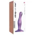 Strap-on-me Curvy S - wavy suction cup dildo (purple)