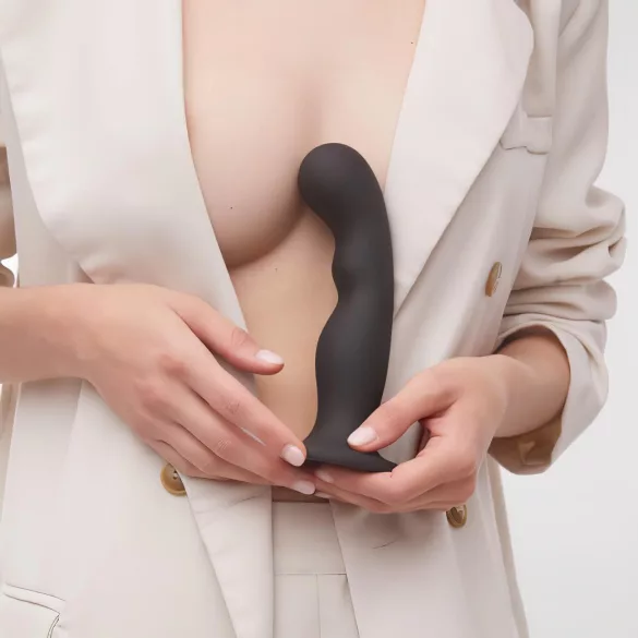 Strap-on-Me P&G S - Curved Suction Cup Dildo (Black)