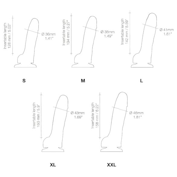 Strap-on-me S - Dual Layer Suction Cup Dildo (Natural)