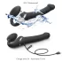 Strap-on-me M – Air Pulse Strap-On Vibrator (Black)