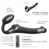 Strap-on-me M – Air Pulse Strap-On Vibrator (Black)