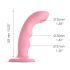 Strap-on-me M - Waterproof Pulsating G-Spot Vibrator (Pink)