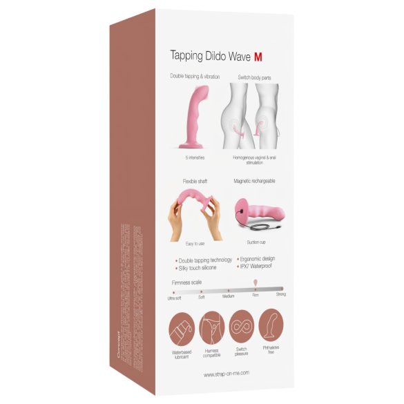 Strap-on-me M - Waterproof Pulsating G-Spot Vibrator (Pink)