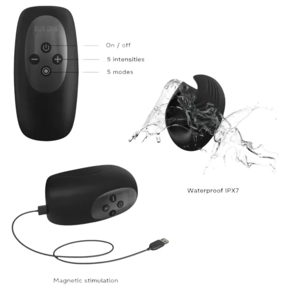 ManWan Sub.One - Rechargeable Masturbator (Black)