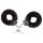 Love to Love Attach Me - Plush Handcuffs (Black)