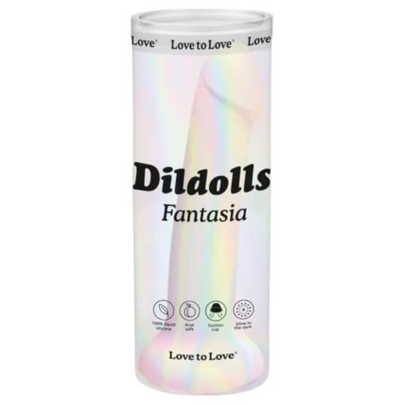 Dildolls Fantasia - Suction Cup Silicone Stripe Dildo