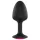 Dorcel Geisha Ruby L - Black Anal Plug with Pink Gem