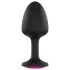 Dorcel Geisha Ruby L - Black Anal Plug with Pink Gem