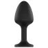 Dorcel Geisha Diamond XL Anal Plug - Black with White Gemstone