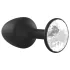 Dorcel Geisha Diamond XL Anal Plug - Black with White Gemstone