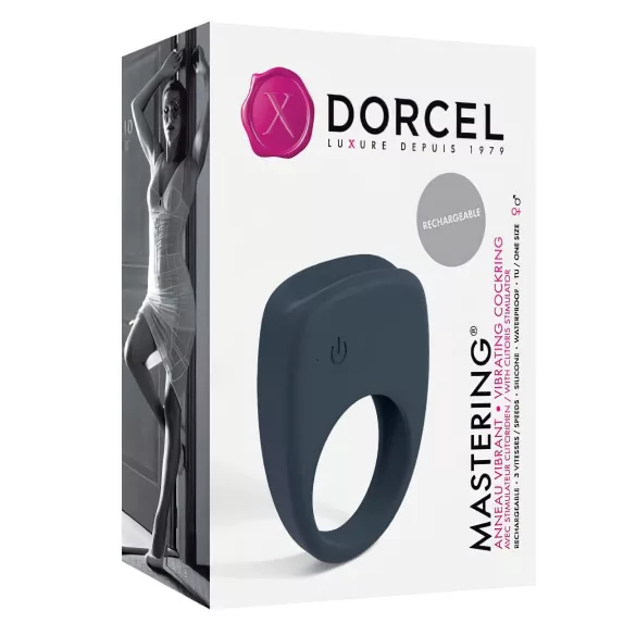 Dorcel Mastering - rechargeable vibrating penis ring (grey)