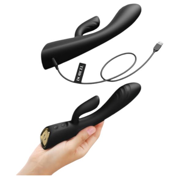 Dorcel Flexi Rabbit - Warming Black Clitoral Vibrator