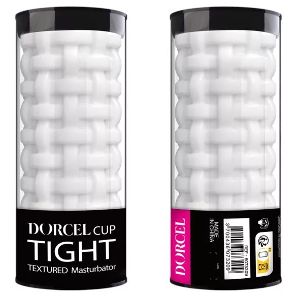 Dorcel Cup Tight - beaded‑chamber masturbator for men (white)