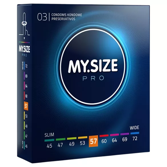 My.Size PRO - custom-size condoms - 57 mm (3 pcs)