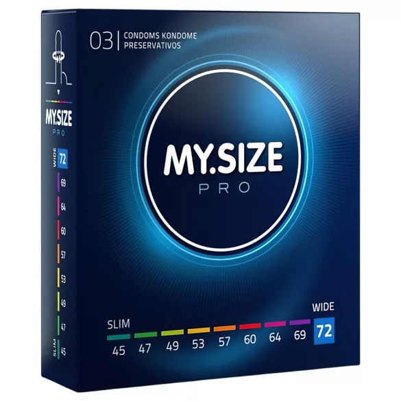 My.Size PRO - custom-fit condoms - 72 mm (3 pcs)