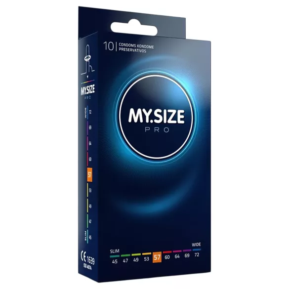 My.Size PRO - custom‑fit condoms - 57 mm (10 pcs)