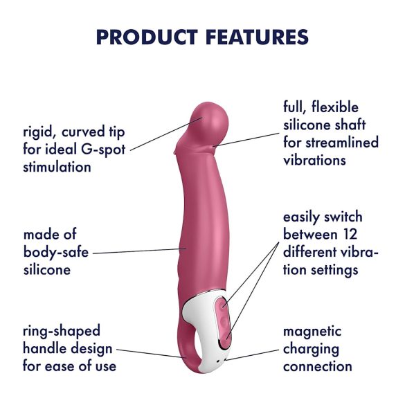 Satisfyer Petting Hippo - Rechargeable, Waterproof Vibrator (Pink)