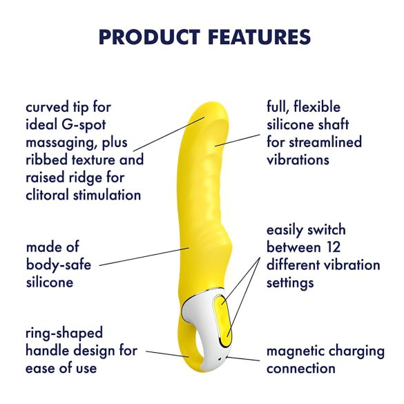 Satisfyer Yummy Sunshine - Waterproof G-Spot Vibrator (Yellow)