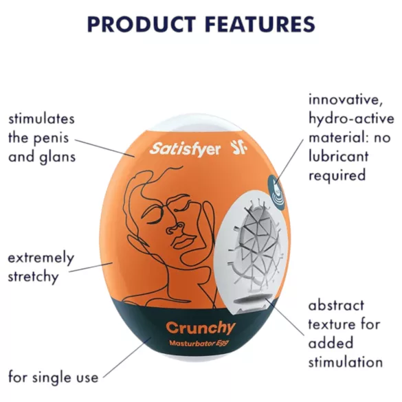 Satisfyer Egg Crunchy - Single Egg Masturbator