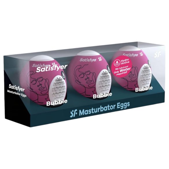 Satisfyer Egg Bubble - Set of 3 Egg Masturbators