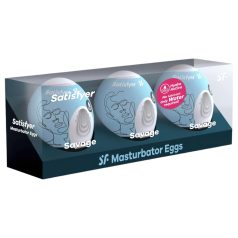 Satisfyer Egg Savage - Set of 3 Egg Masturbators