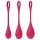 Satisfyer Yoni Power 1 - Red Geisha Ball Set (3-Piece)