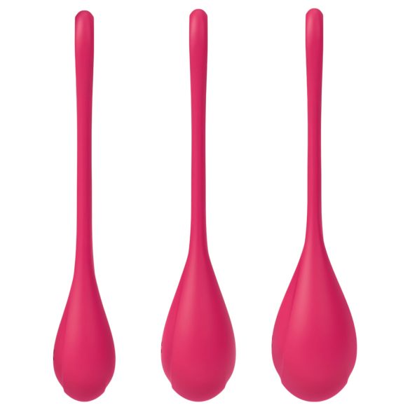 Satisfyer Yoni Power 1 - Red Geisha Ball Set (3-Piece)
