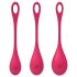Satisfyer Yoni Power 1 - Red Geisha Ball Set (3-Piece)