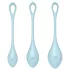 Satisfyer Yoni Power 2 - Geisha Ball Set - Blue (3 Piece Set)