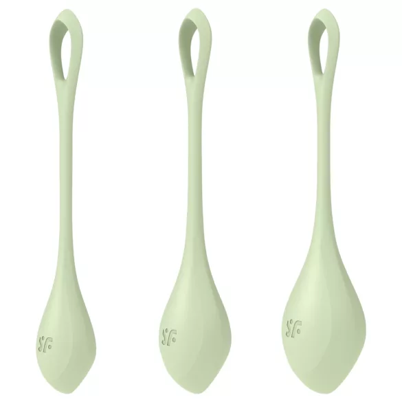 Satisfyer Yoni Power 2 - Green Kegel Ball Set (3 Pieces)