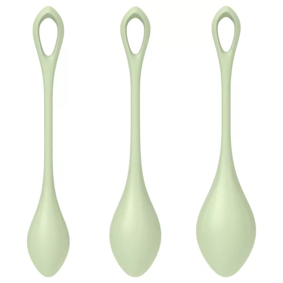 Satisfyer Yoni Power 2 - Green Kegel Ball Set (3 Pieces)