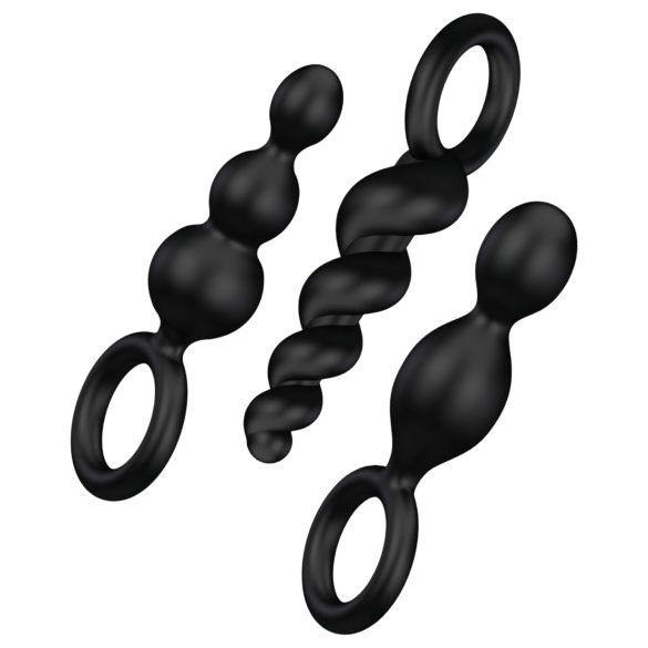 Satisfyer Booty Call - Black Anal Plug Set (3 Pieces)