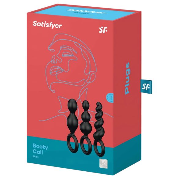 Satisfyer Booty Call - Black Anal Plug Set (3 Pieces)